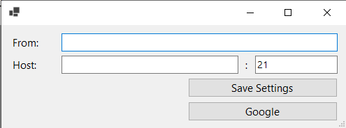 Mail Settings Form